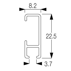 Silent Gliss 1080 Uncorded Track Profile (4m/5m/6m lengths)