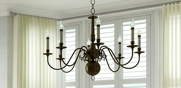 Bay window curtain poles