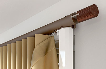 Electric curtain poles